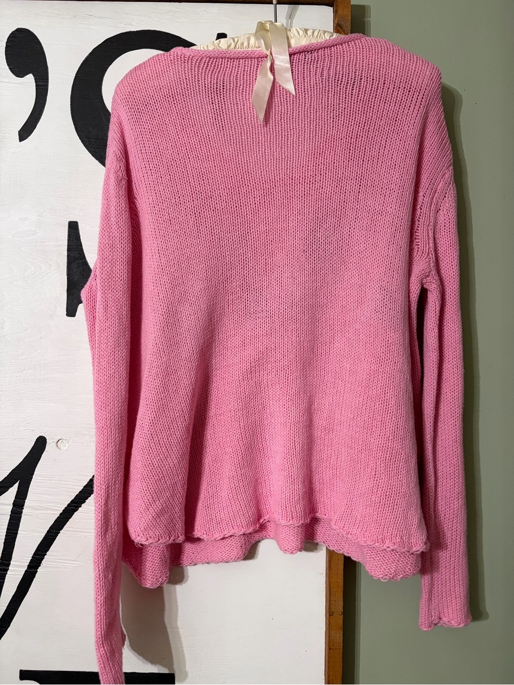 Simply Southern Pink Knit Top with Navy Tag - Picture 8 of 8